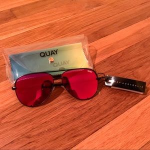 Quay Australia - Orange Red Mirrored Sunglasses